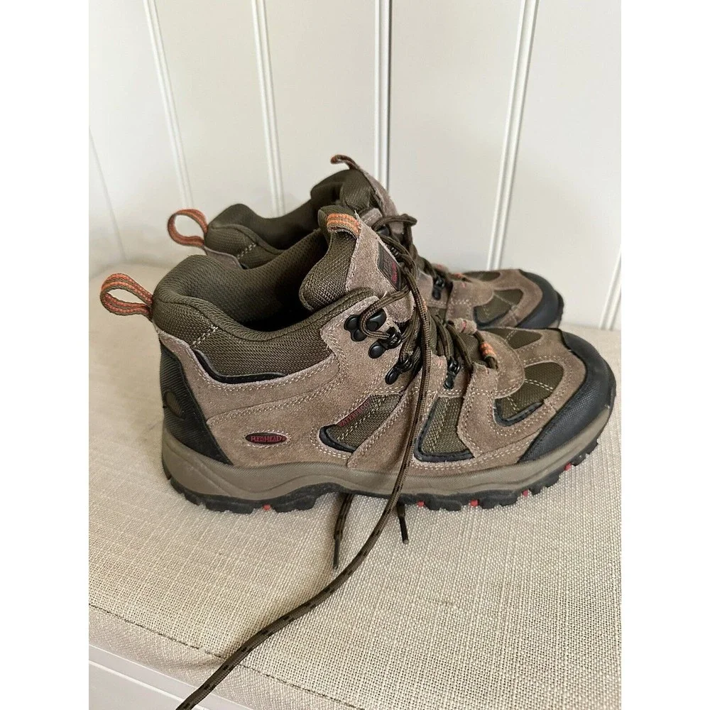 Red Head Men's Hiking Boots Shoes Waterproof‎ Brown Leather P4115WER Size 9 M